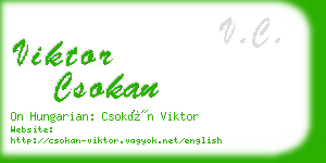 viktor csokan business card